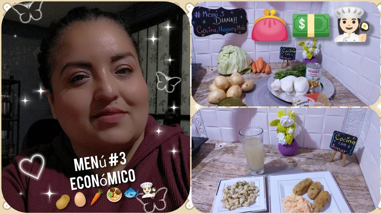 Menú #3 Económico 🥔🐟🧆👛💵👩🏻‍🍳#recetasfáciles #cocina #vlog #vidareal #menueconomico #recetaeconomica 