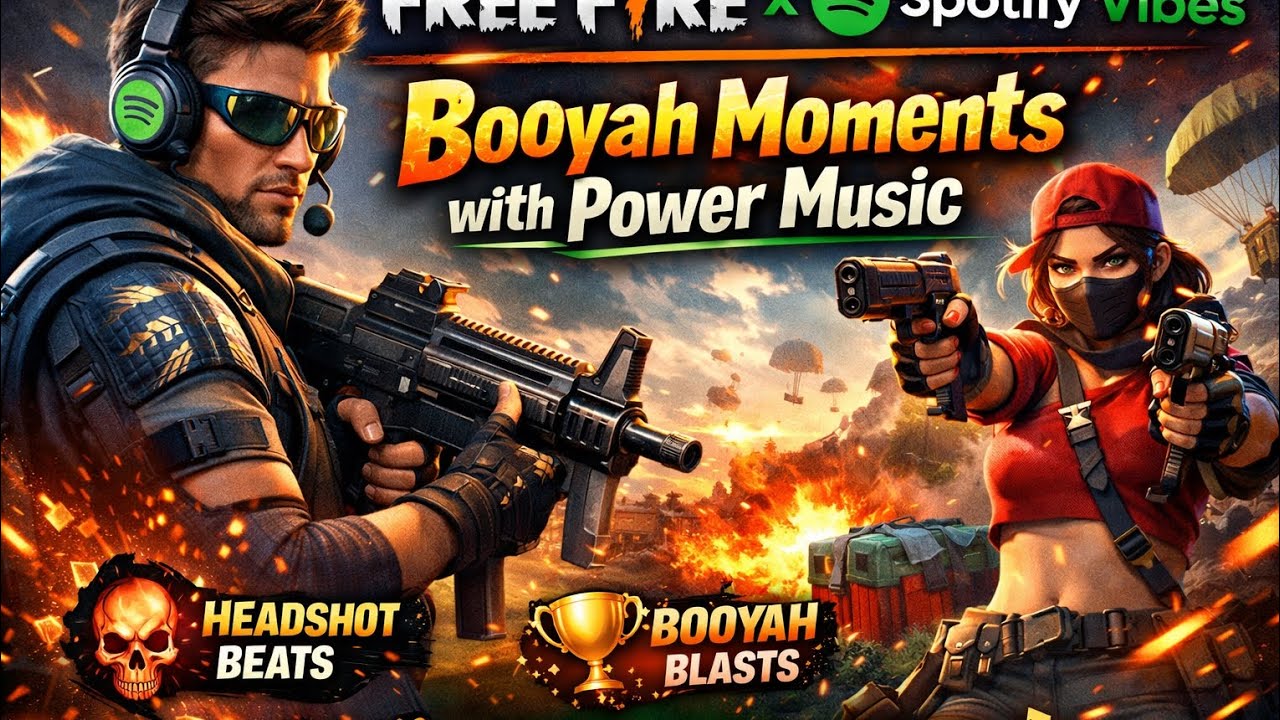 Free Fire x Spotify Vibes 🎧 | Booyah Moments with Power Music 🔥