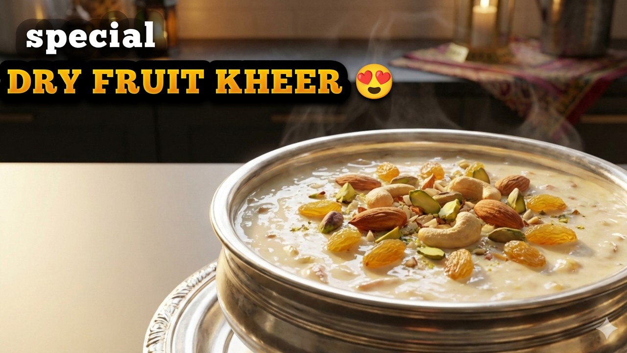 Dried Fruit Kheer Recipe | Ramadan Special Sweet | Dry Fruit Payasam.