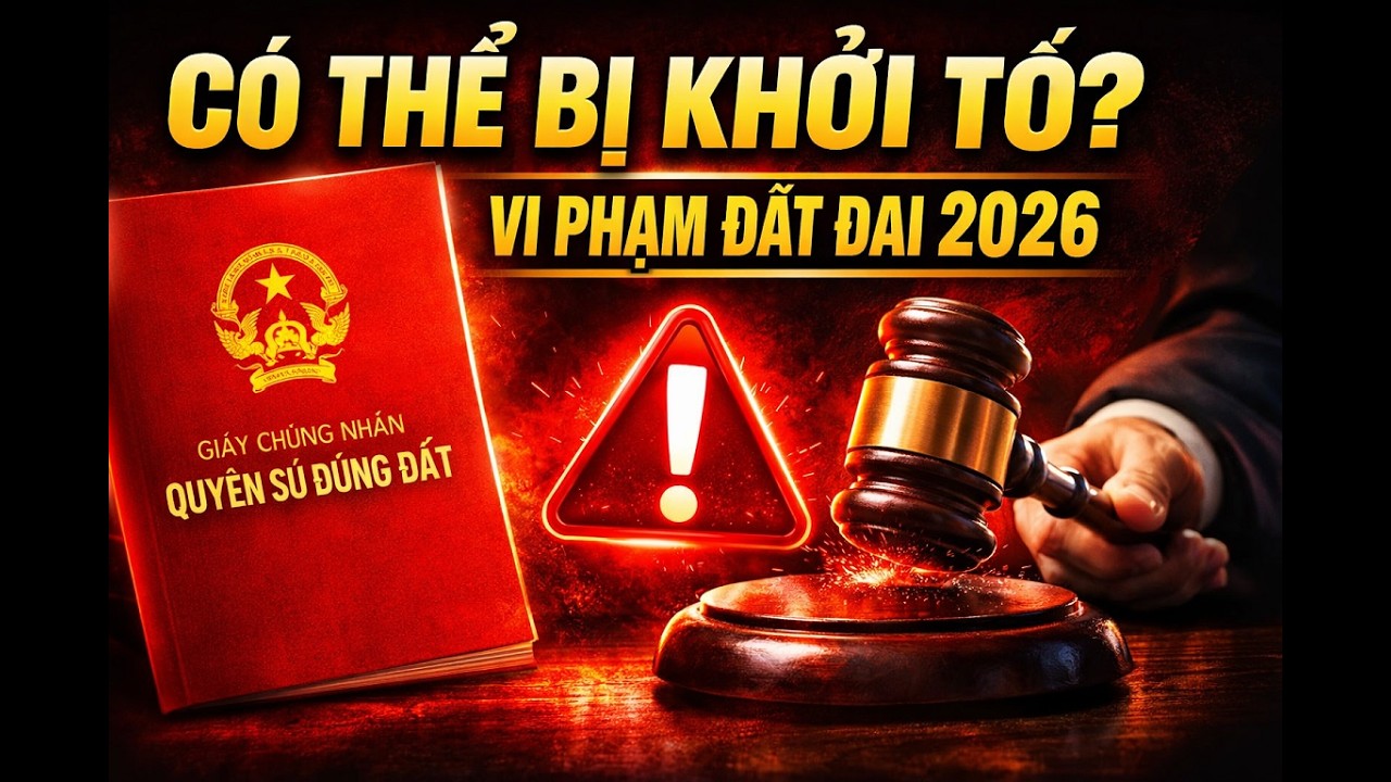 Từ năm 2026: 7 Hành Vi Đất Đai Có Thể Bị Xử Lý Hình Sự – Người Dân Cần Biết