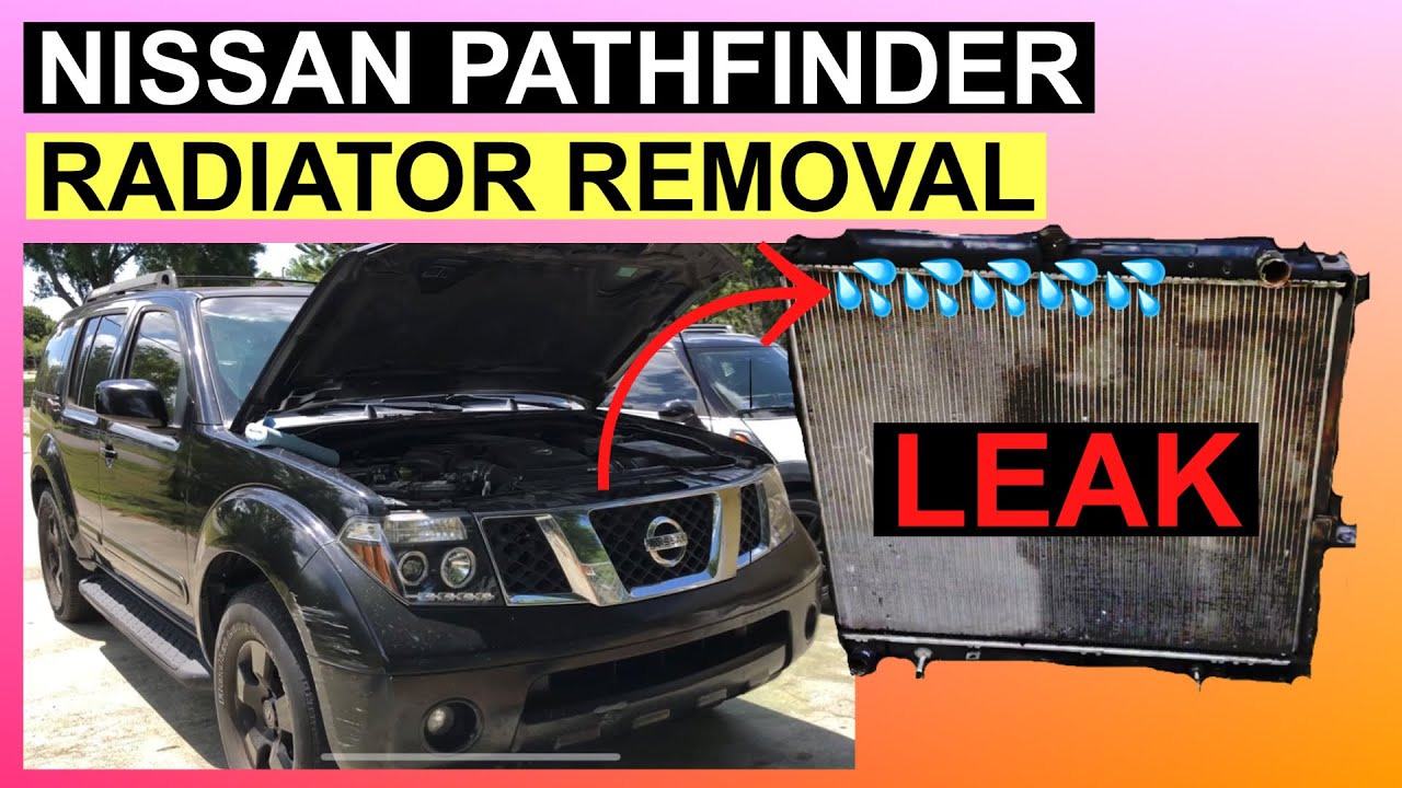 Как снять радиатор с Nissan Pathfinder 2006 года