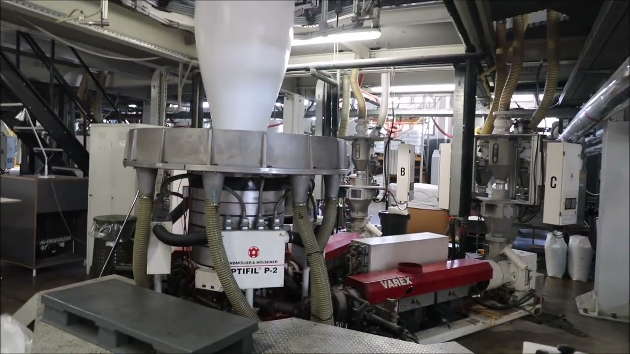 By ABTECH Italy - W&H VAREX 60+60+60 - Three layers blown film line for LDPE (E10)