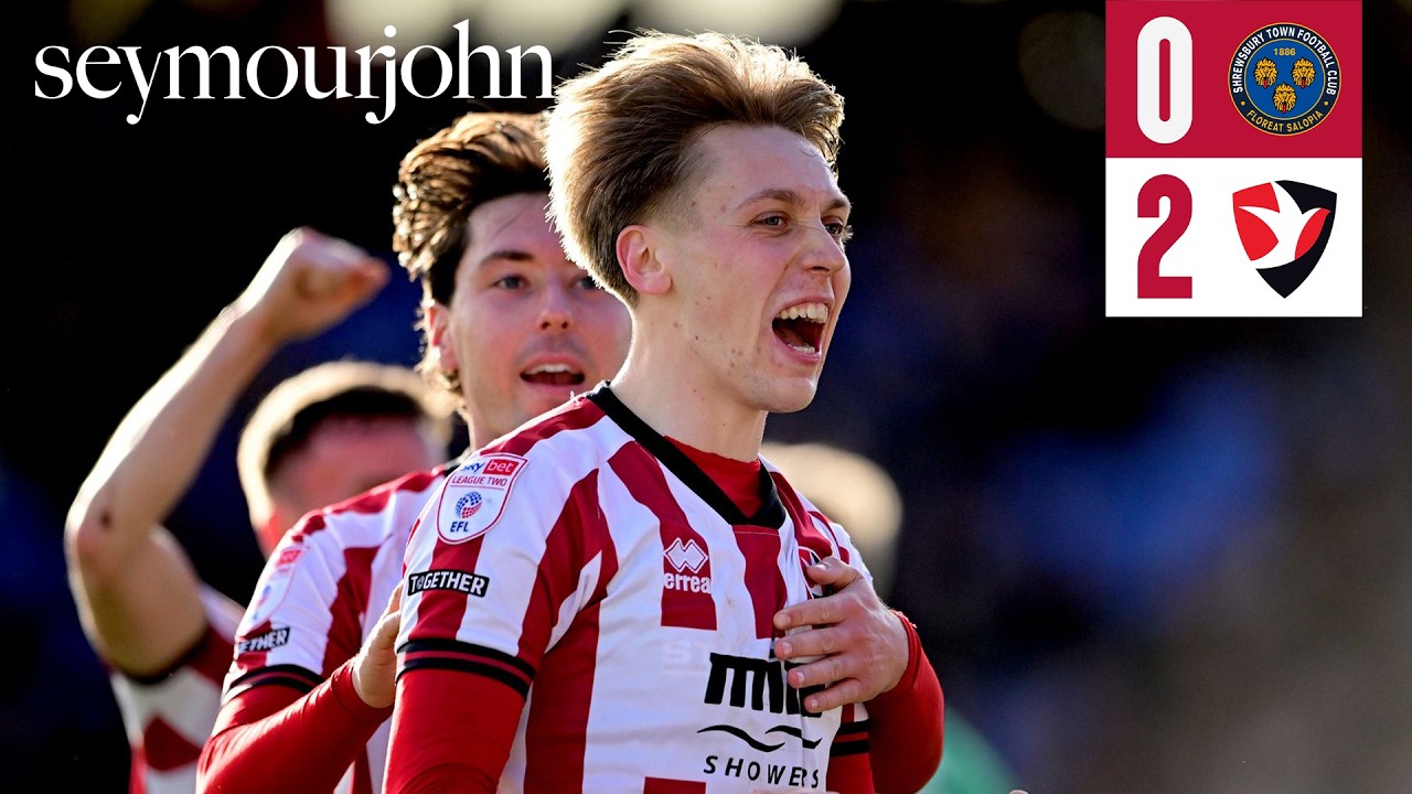 Match Highlights: Shrewsbury Town 0-2 Cheltenham Town - Presented by Seymour John