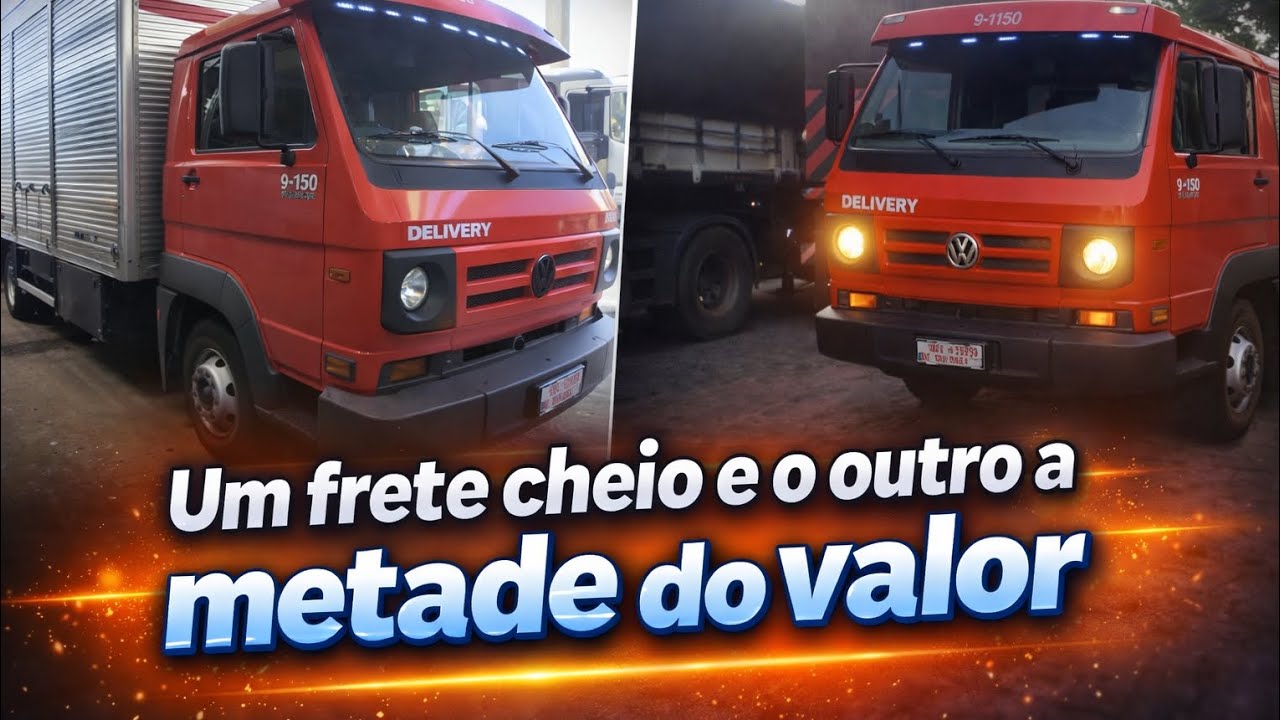 UM FRETE CHEIO E O OUTRO A METADE DO VALOR