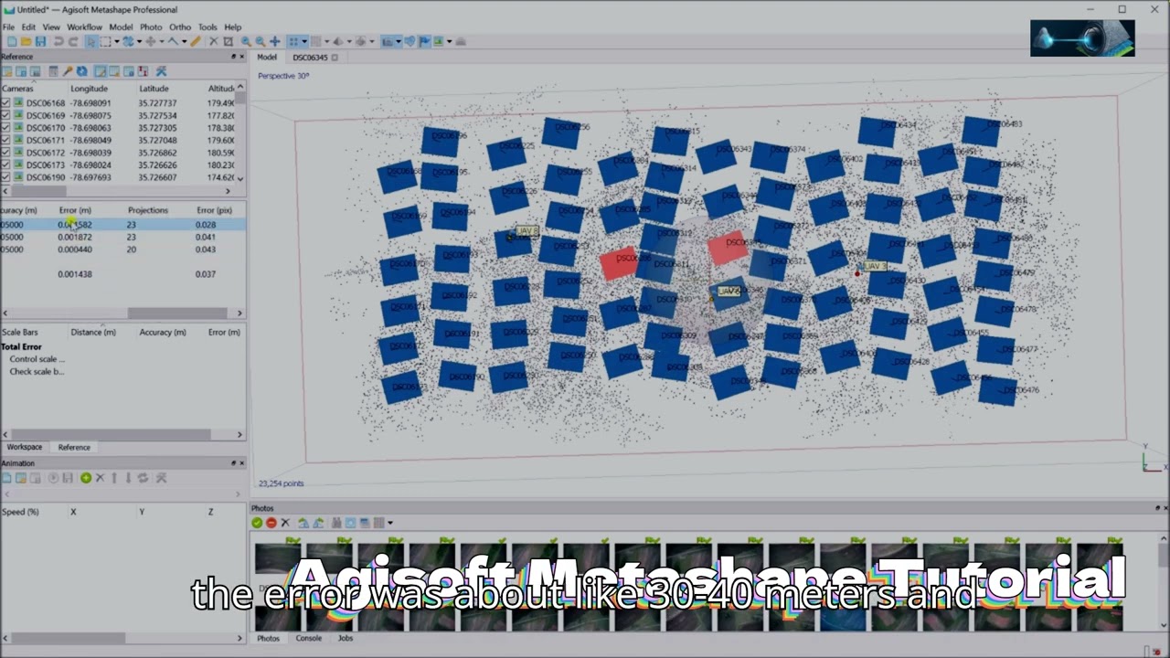 Agisoft Meta shape, Photogrammetry, Pointcloud, Orthophoto, 3D Model,  and Educational, Geospatial
