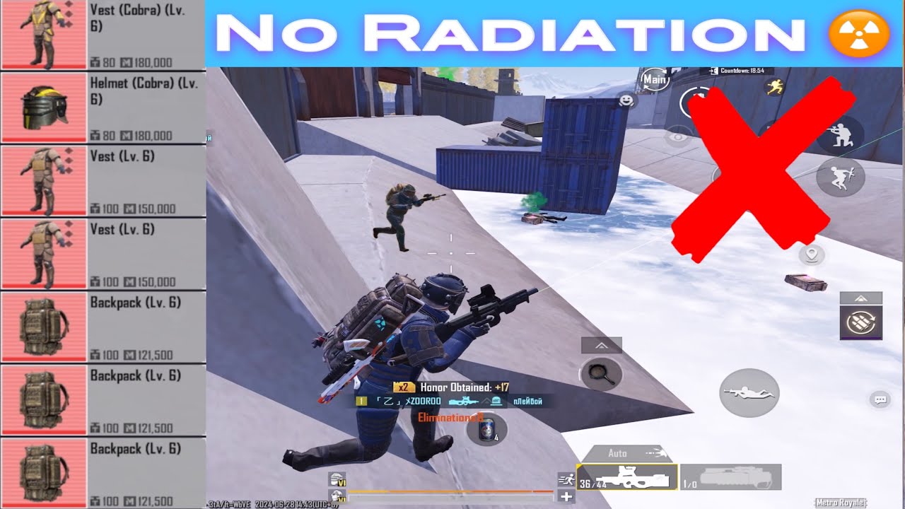 Got unlimited Loot Without Radiation 🤑 Metro Royale Mode Solo Gameplay