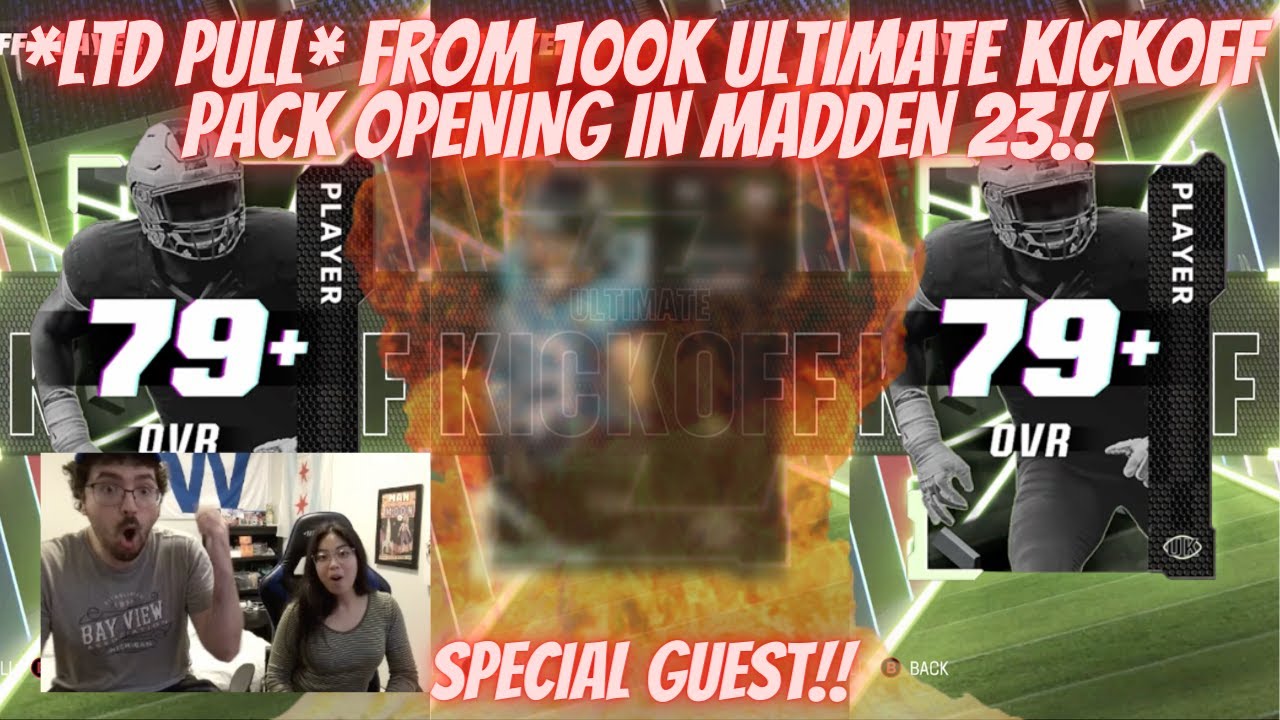 *LTD PULL* FROM 100K REROLL INTO 79+ ULTIMATE KICKOFF PACK OPENING IN MADDEN 23 WITH SPECIAL GUEST!!
