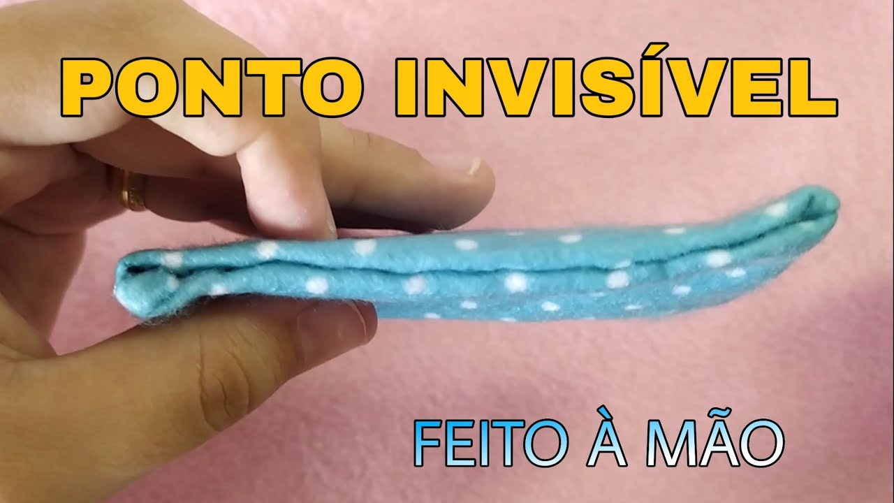 COMO FAZER PONTO INVISÍVEL À MÃO - PASSO A PASSO MUITO FÁCIL