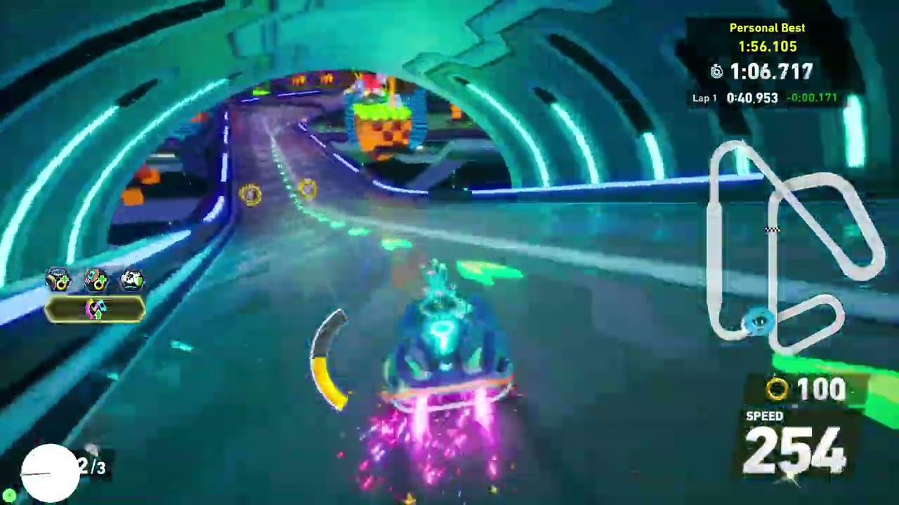 sonic racing crossworlds: time trials (super sonic speed) | e-stadium 