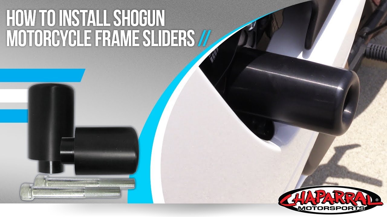 How To Install Shogun Motorcycle Frame Sliders at Chapmoto.com
