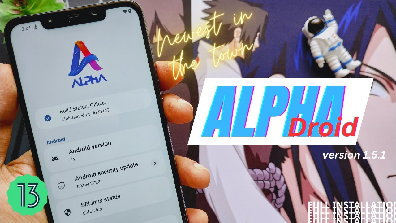 Alpha Droid v1.5.1- Android 13 | ft. Poco F1 | Full Installation | Newest in the Town | TechitEazy