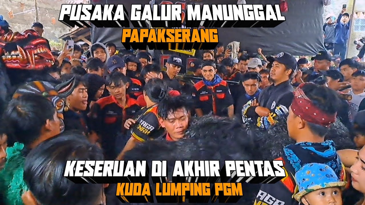 Keseruan di akhir pentas kuda lumping PGM‼️di papakserang💥