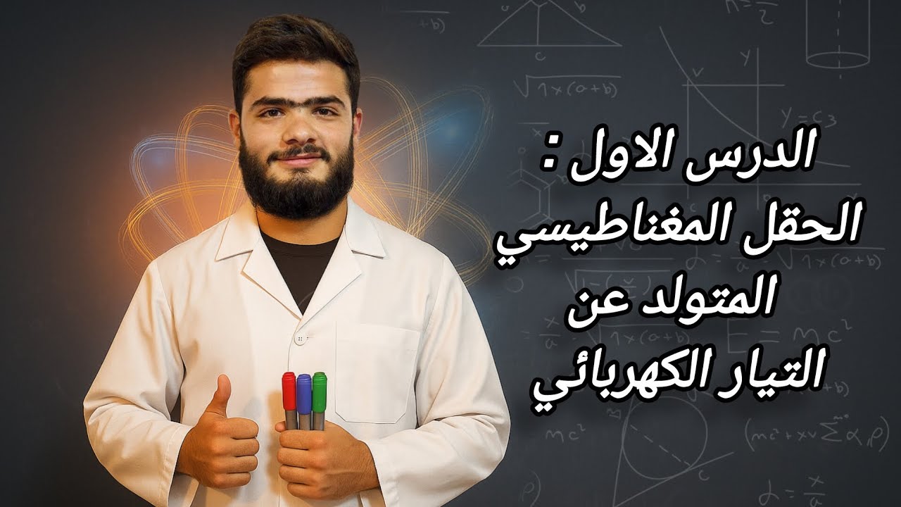 شرح منهاج الفيزياء للصف التاسع _ الدرس الاول (الحقل المغناطيسي المتولد عن التيار الكهربائي ) _