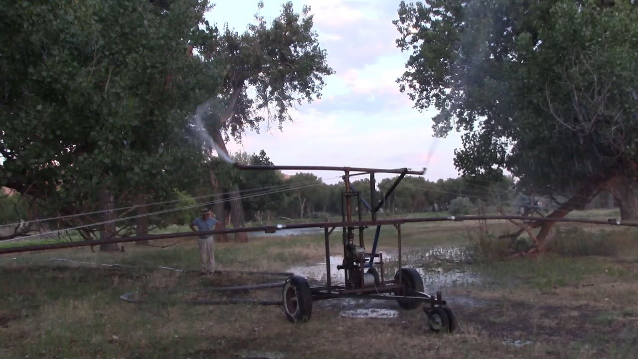 Traveling Irrigator Prototype part 3: Booms Installed + test!