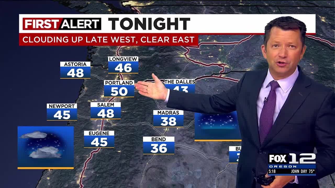 FOX 12 Oregon Thursday evening weather forecast for Portland (10/3)