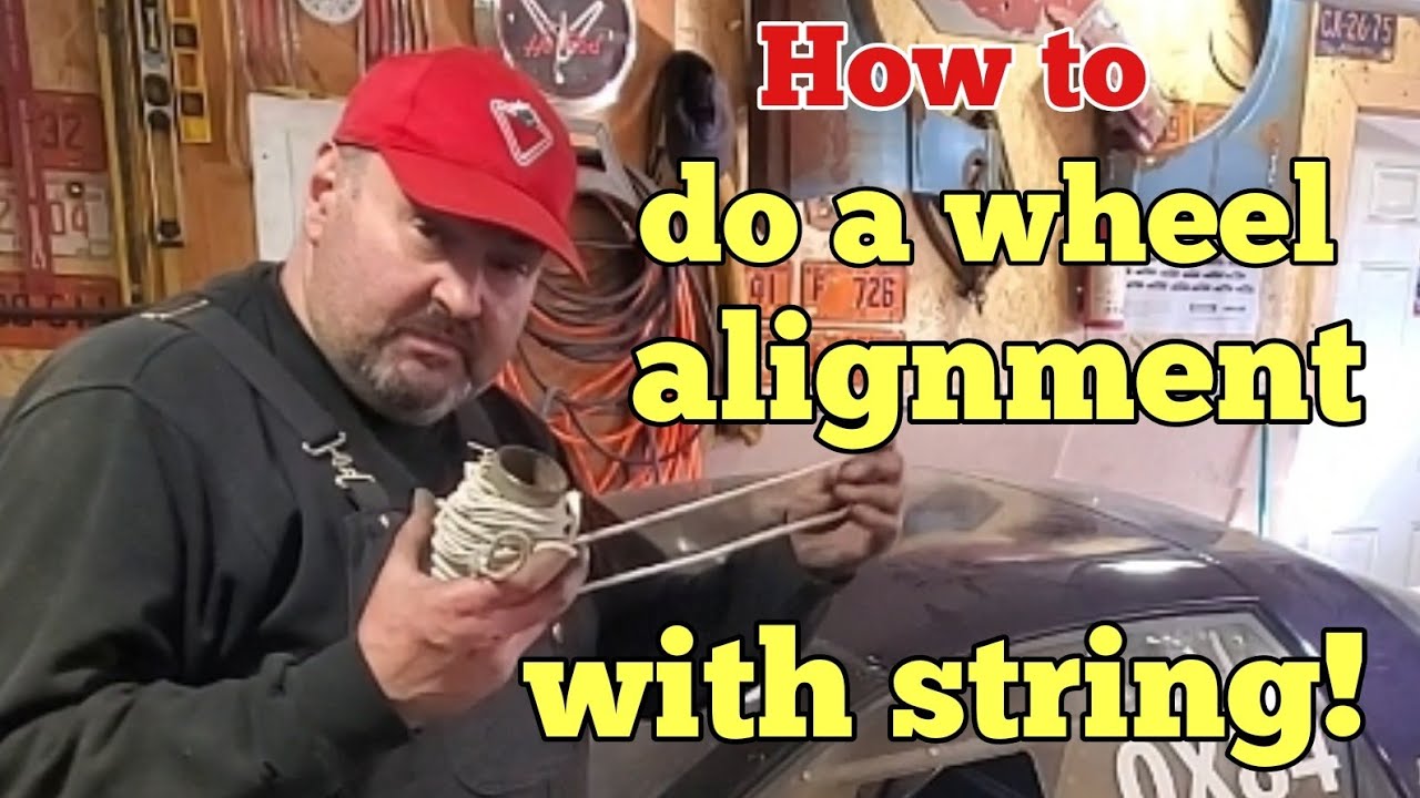 How to do a wheel alignment with string!