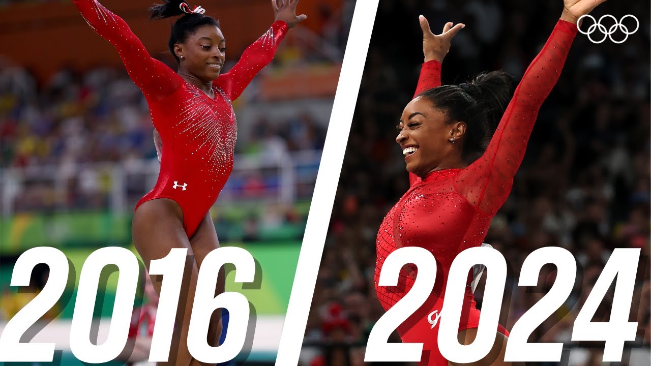 Simone Biles Vault: Rio 2016 to Paris 2024 | Then and Now