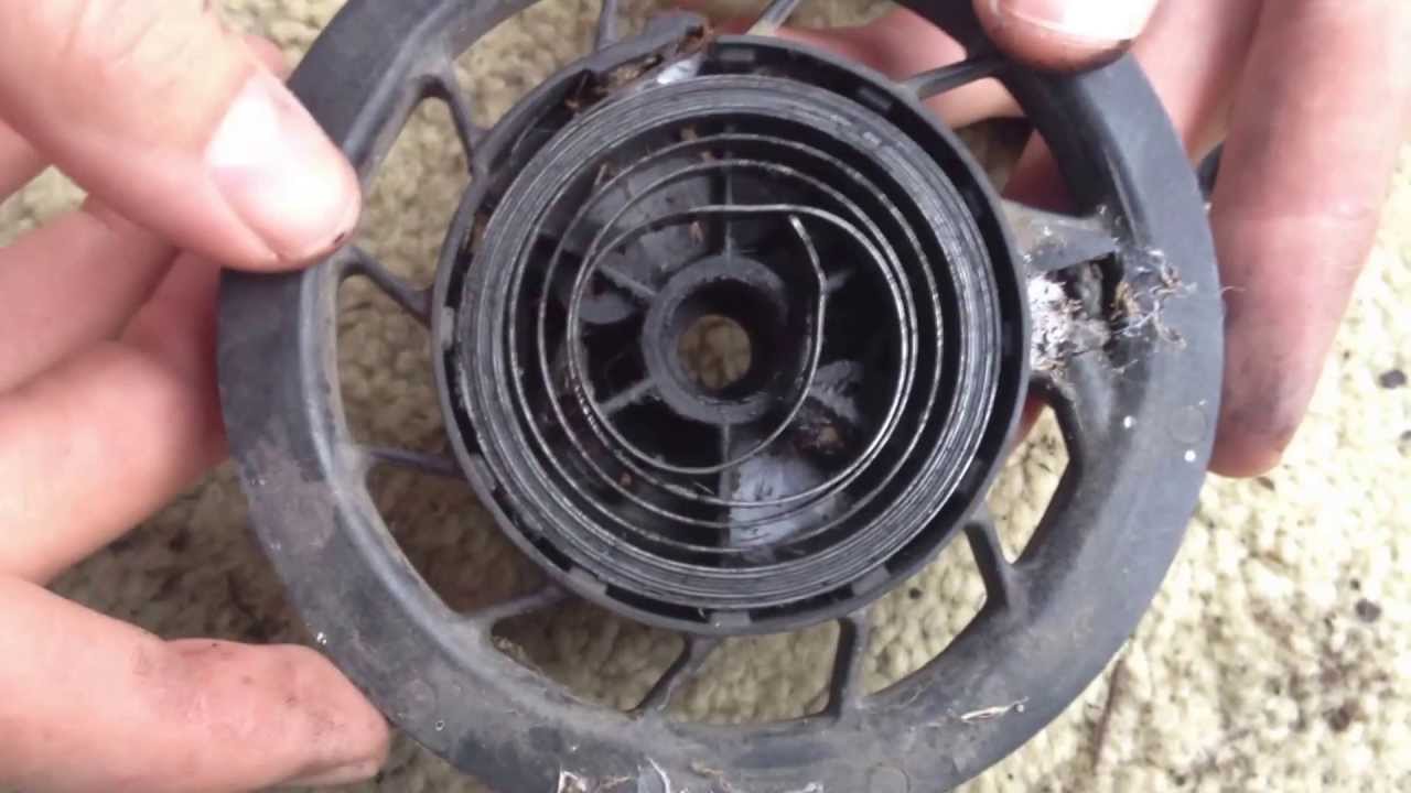 PushMowerRepair.com - Briggs 3.5HP. Возврат пружины стартера.