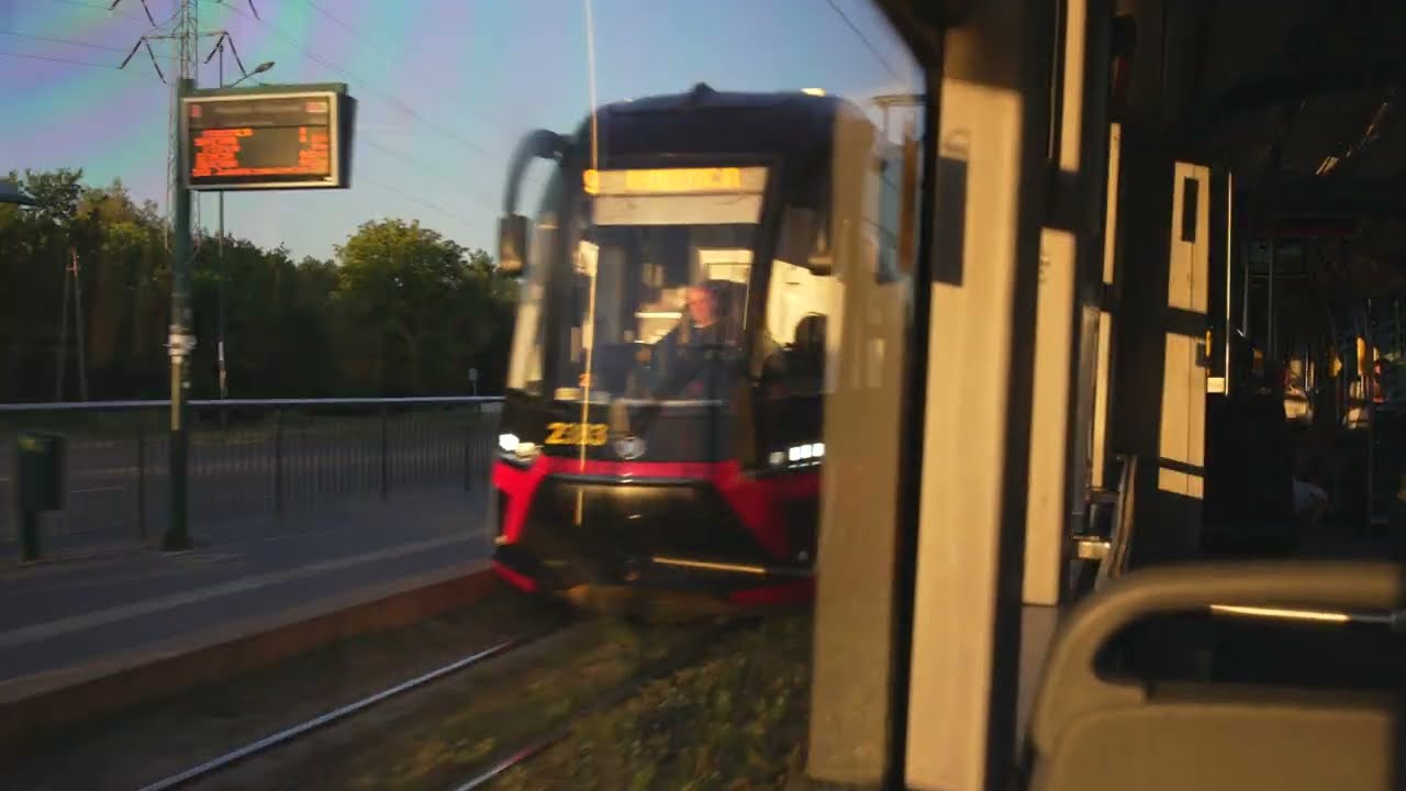 Poland, Łódź, tram 10A ride from Piotrkowska Centrum to Maszynowa
