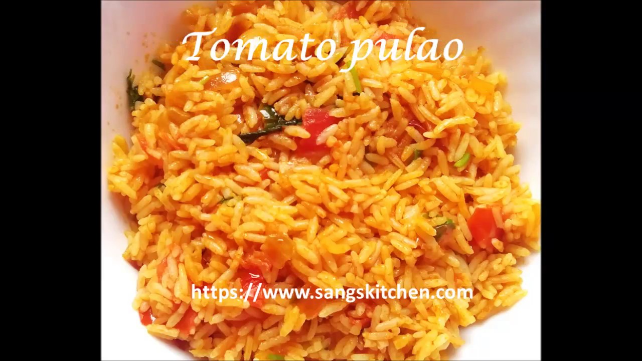 Tomato pulao | Easy tomato rice recipe