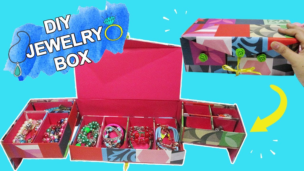 DIY Jewelry Box|How To Make A Jewelry Box, Jewelry Organizer