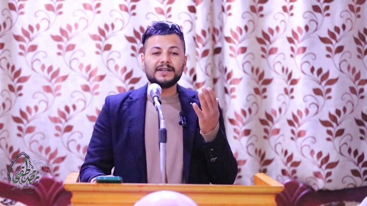 مهرجان شعر بمناسبه ذكرى ولاده الامام الحسين ع الشاعر منير شاكر تصوير مصطفى الغانمي