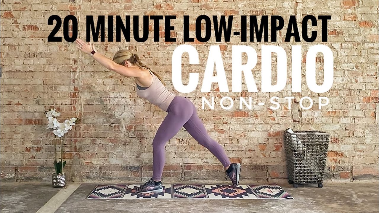 20 Minute Low Impact Cardio Workout | Non-Stop | Challenging | Bodyweight Only