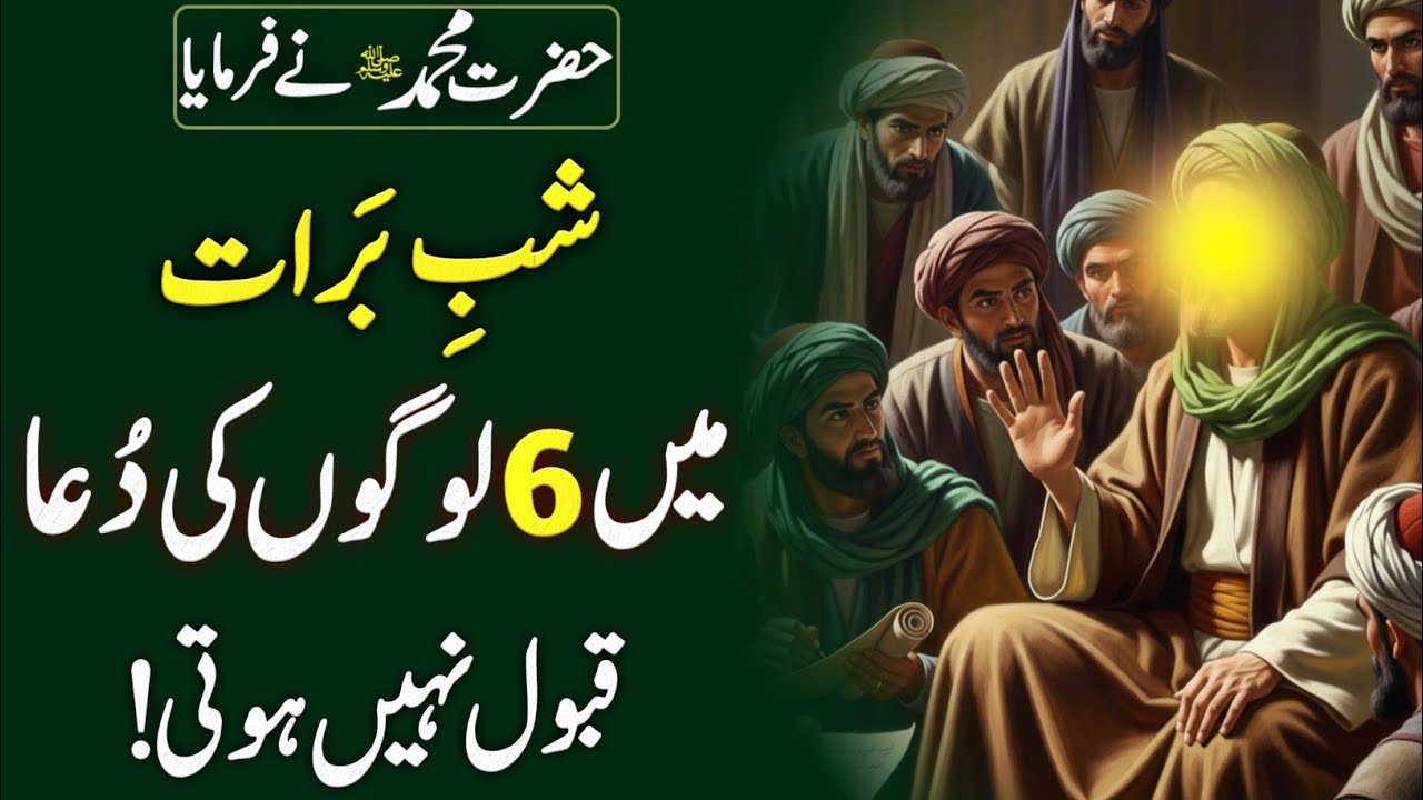 Shab-e-Baraat Mein 6 Logon ki Dua Qubool Nahin hoti || Islamic Quotes in Urdu....