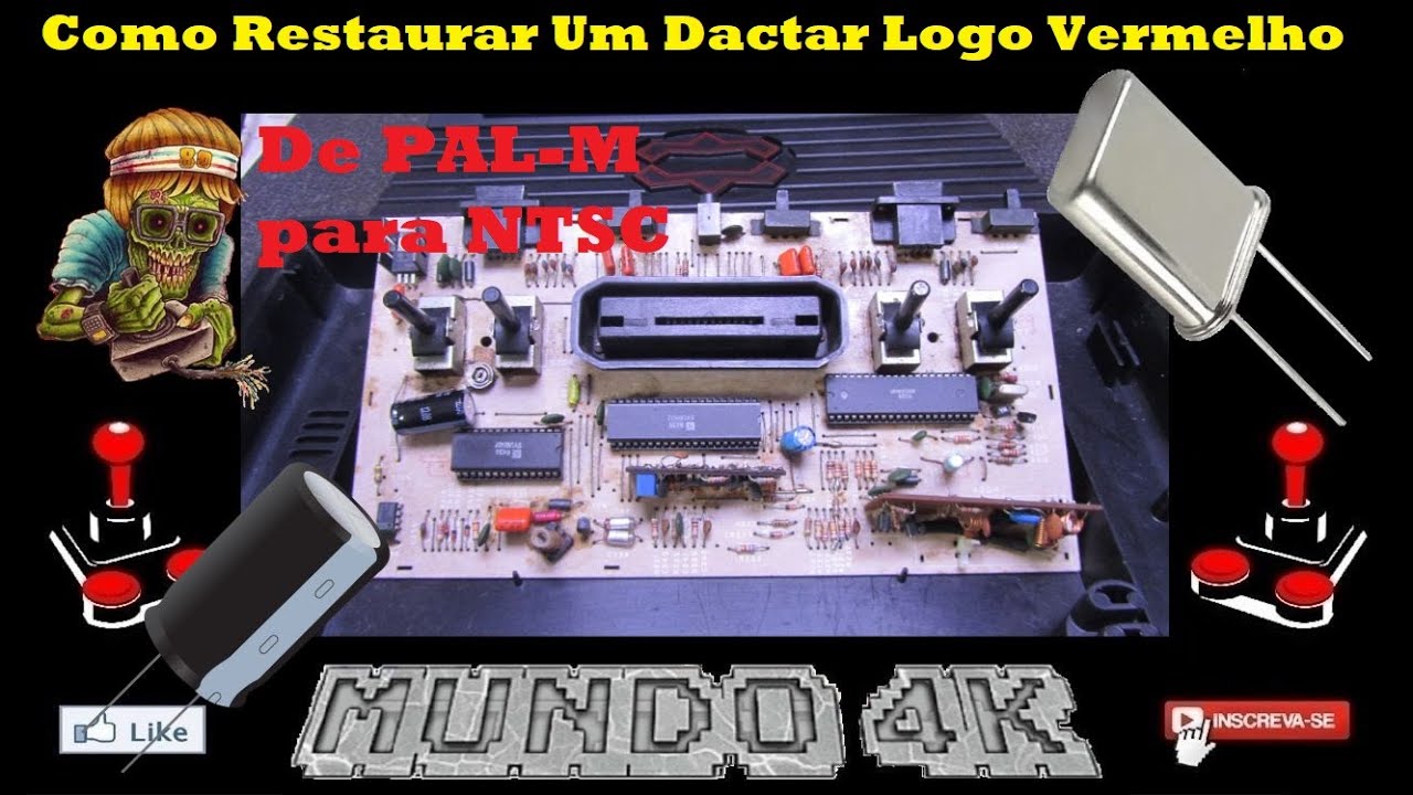 Como Restaurar Um Dactar Logo Vermelho [ Passando para NTSC ]