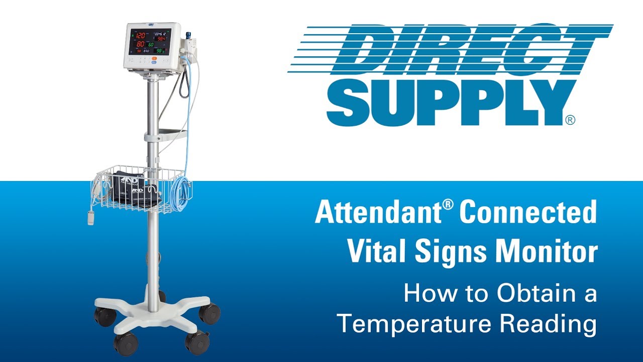 Taking Temperature with the Attendant Vitals Signs Monitor