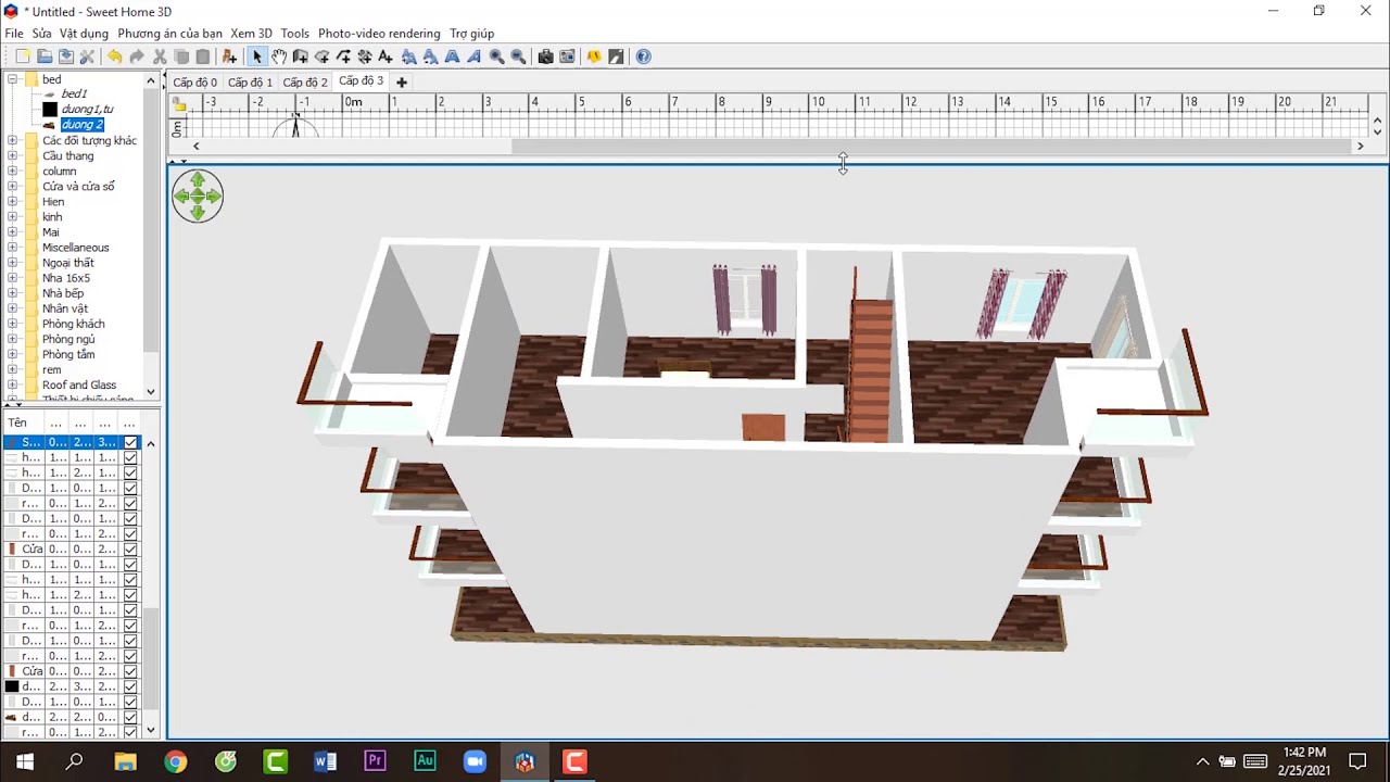 How to Make House with sweet home 3d I 15x5