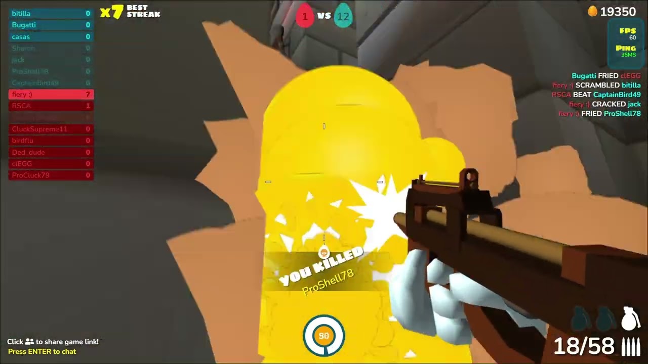 Unbalancing an unfair server w/ P90 - Shell shockers