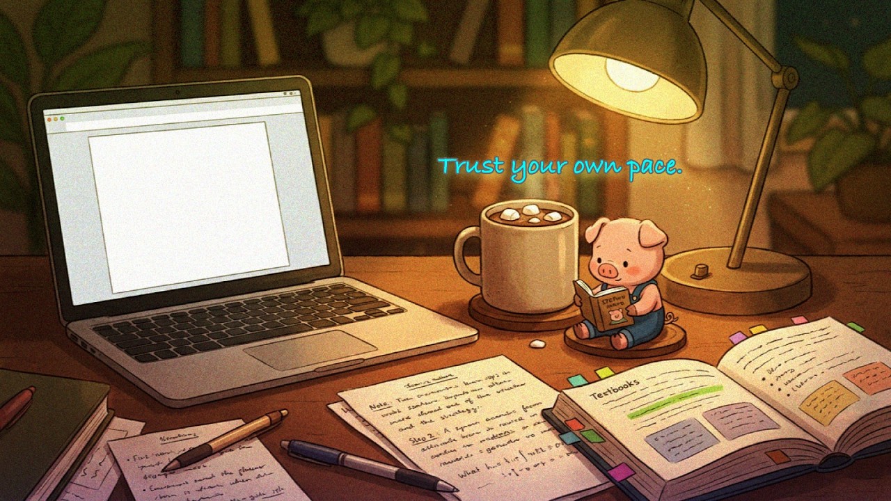 Trust your own pace. ☕️ Soft Folk for Deep Focus with Pippin