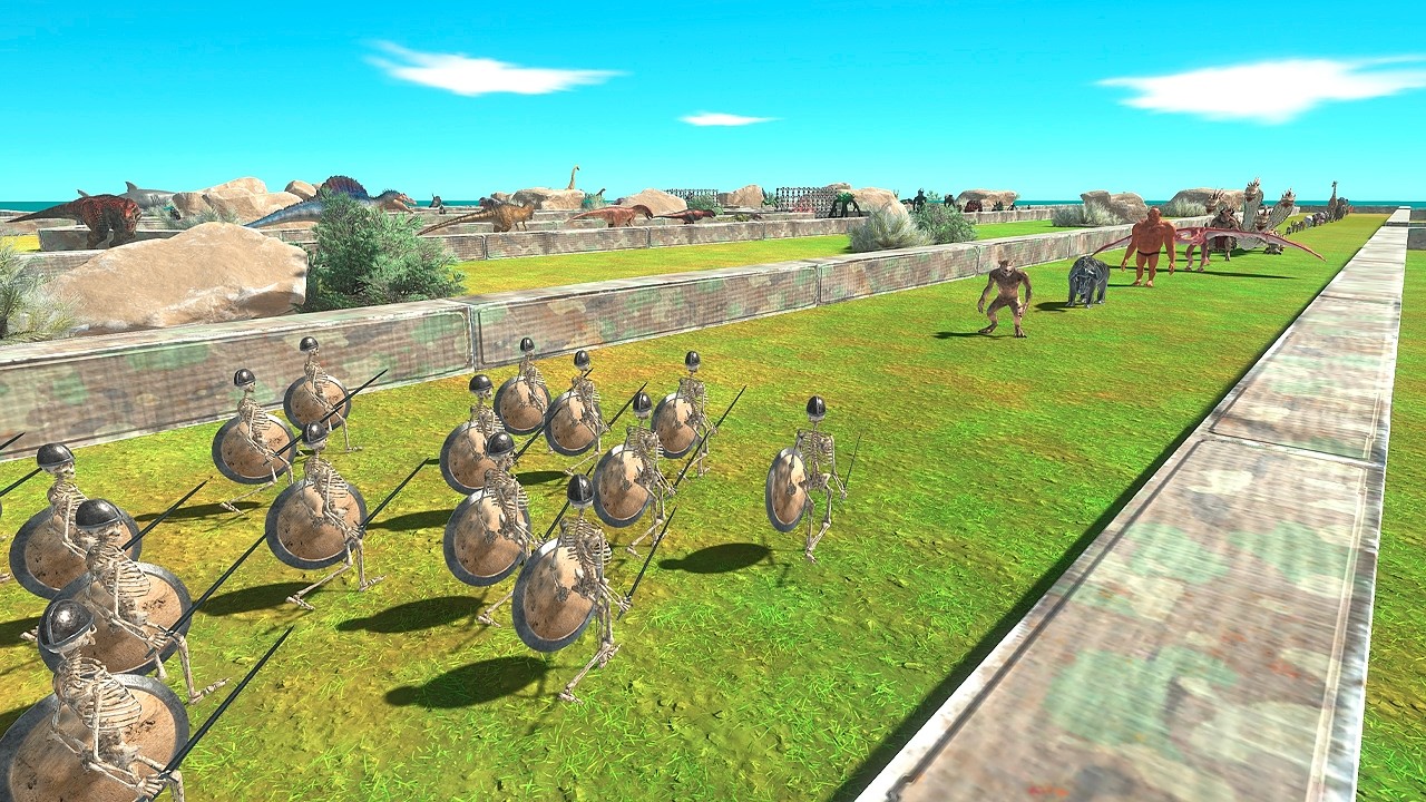 200 Skeleton Warriors Rescues Infernals from the Unit Maze - Animal Revolt Battle Simulator