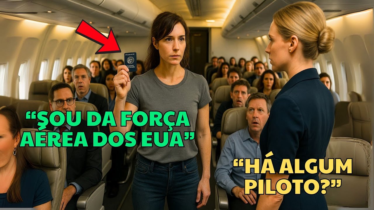Dormia no assento 8A — quando o capitão perguntou se havia piloto de combate a bordo.