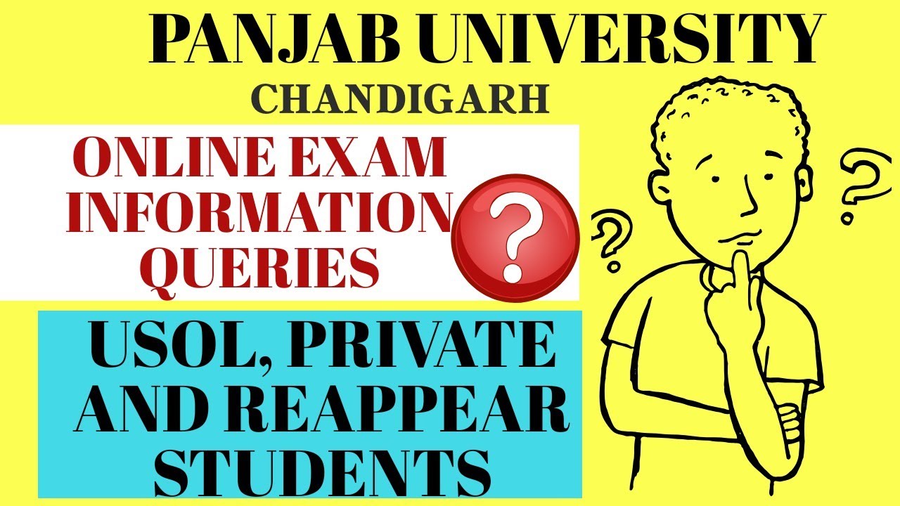 Usol ,Private and Reappear Students PANJAB University  Chandigarh queries #Hcp_Adda