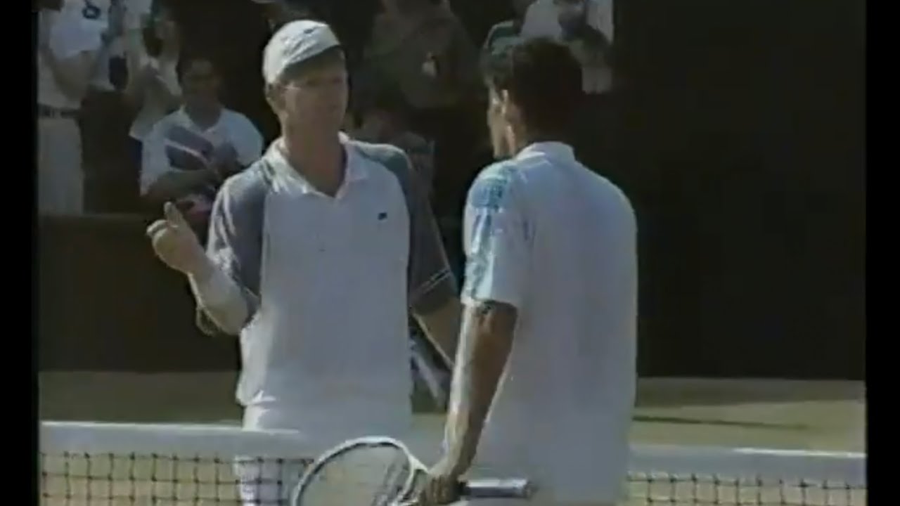 Pete Sampras vs. Jim Courier:  Wimbledon 1993 Final Highlights