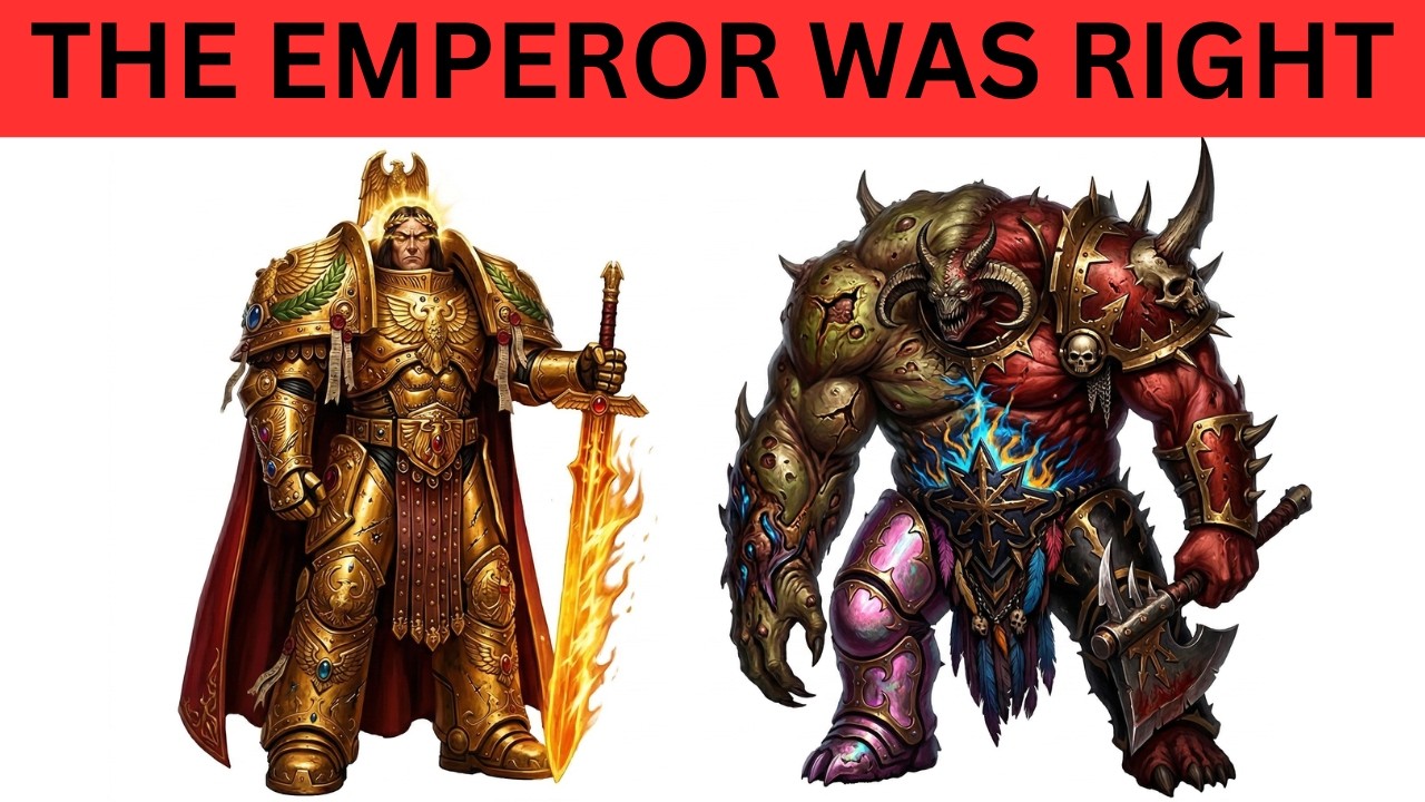The Chaos Gods Are Just Support Class (And the Emperor Knew It)