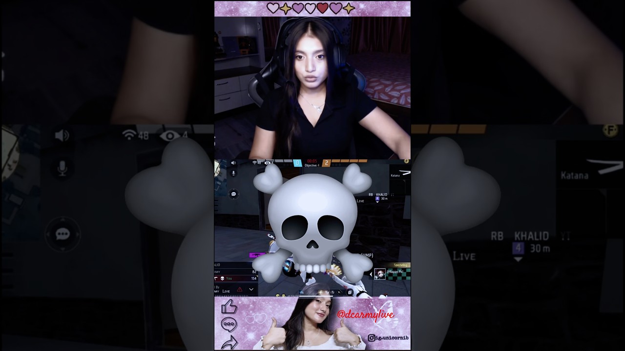 UNICORN IB🗿🥵 HER REACTION☠️🔥 #foryou #foryoubage #freefire #freefirehighlights