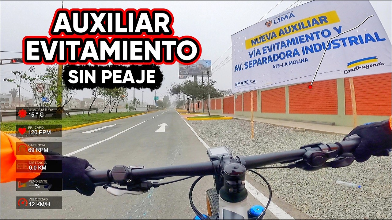 🎉 Así quedó la NUEVA AUXILIAR de la VÍA EVITAMIENTO en La Molina | Av. Separadora Industrial