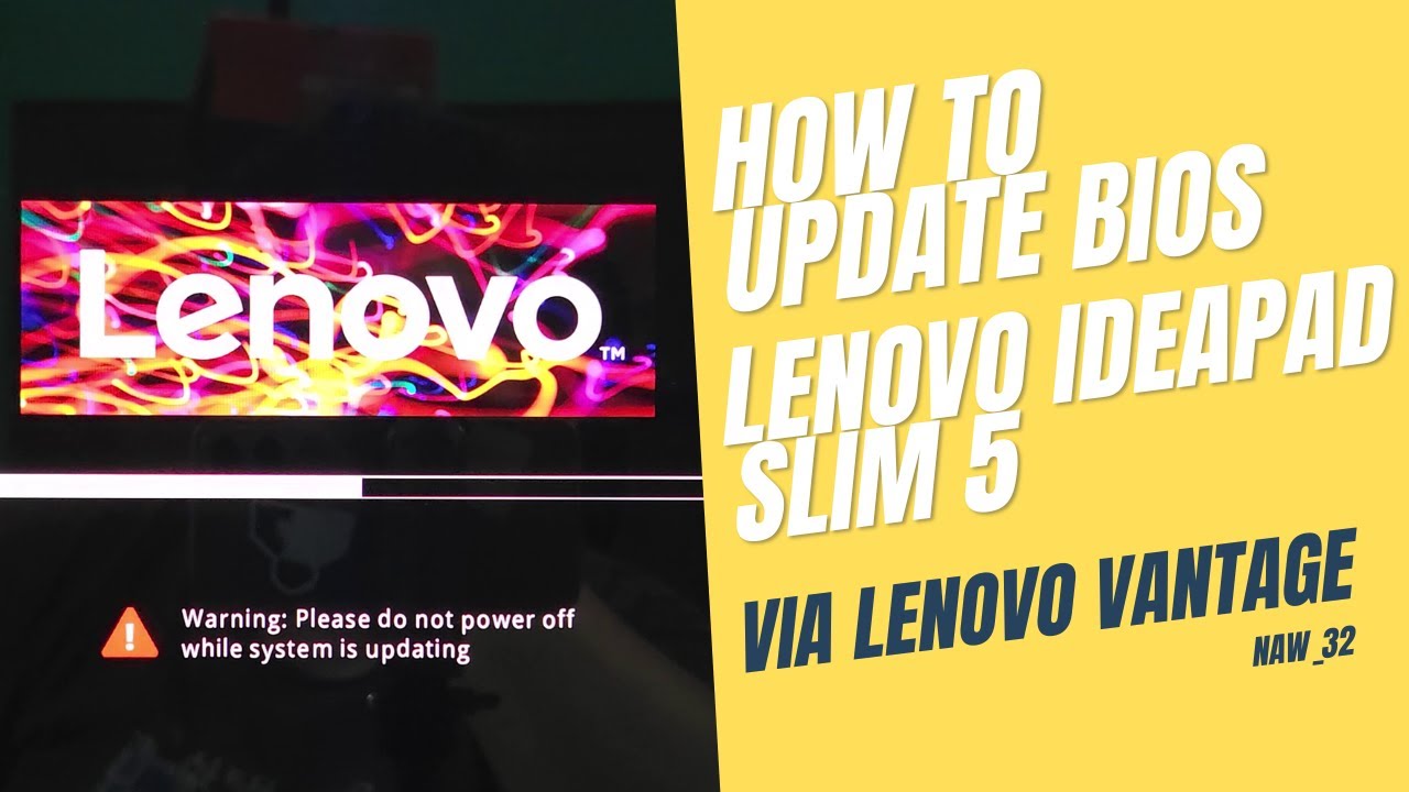 How to Update BIOS on Lenovo IdeaPad Slim 5 (14AHP10) with Lenovo Vantage