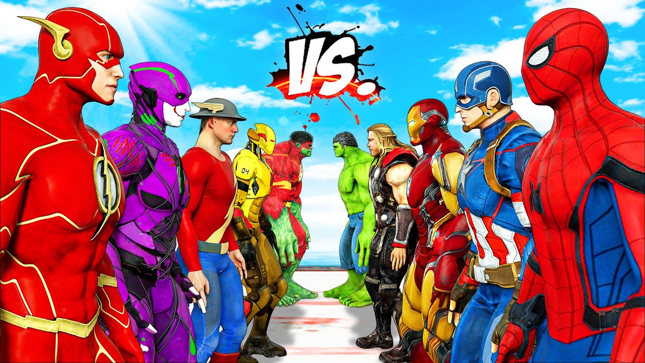 TEAM AVENGERS SAVED CAPTAIN AMERICA'S WIFE | TEAM AVENGERS VS TEAM FLASH