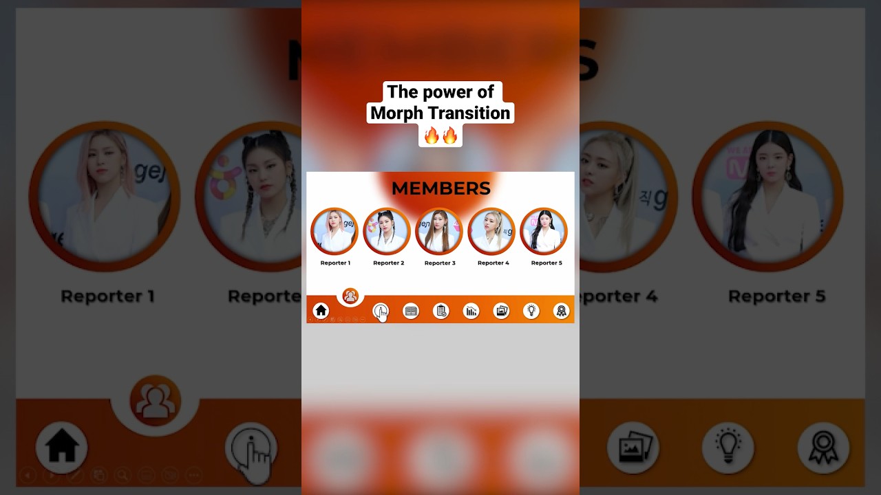 The power of Morph Transition 🔥🔥 #powerpoint #animation #design #ppt #tutorial