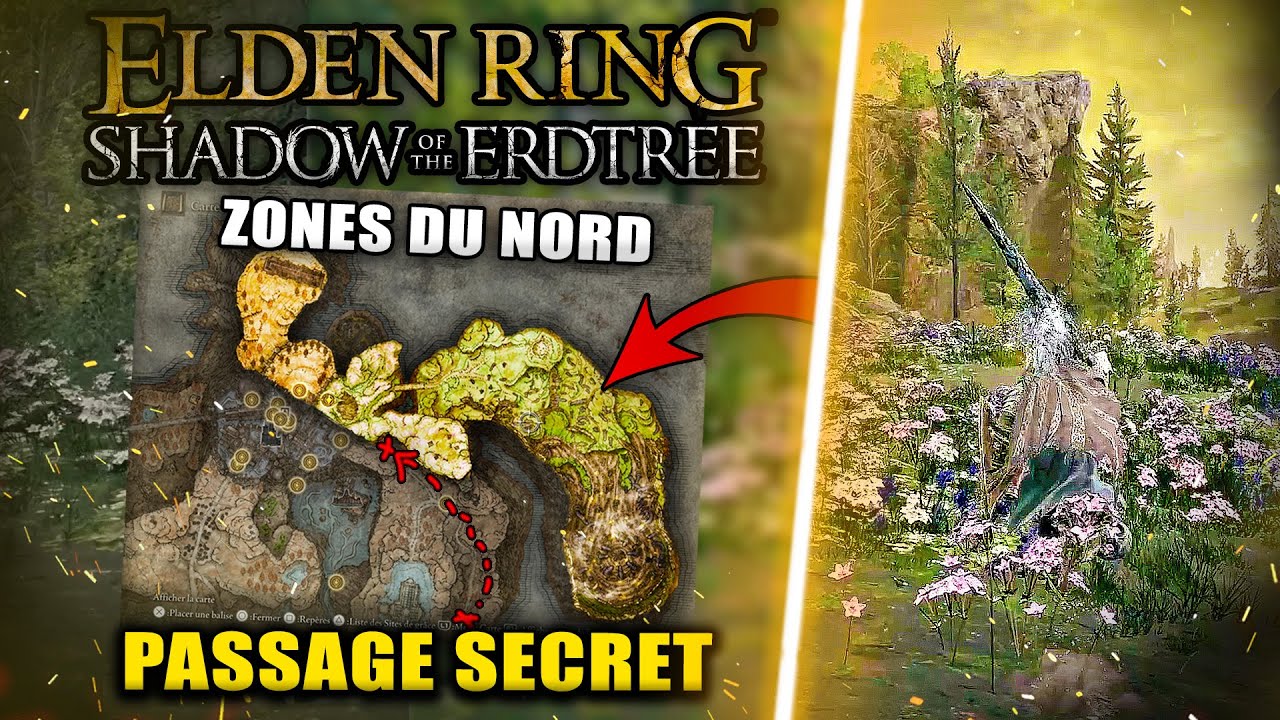 ELDEN RING DLC Shadows of Erdtree : Comment Accéder aux ZONES au NORD de la Carte (PASSAGE SECRET)