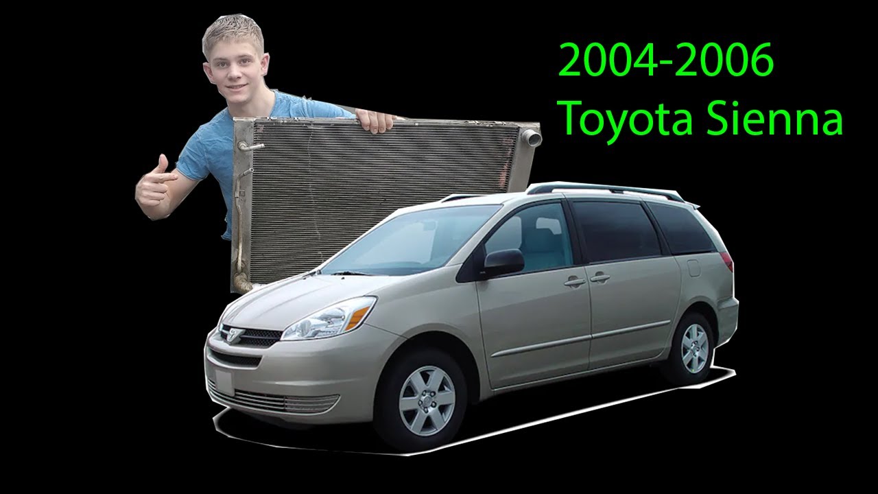 Замена радиатора Toyota Sienna 2005 года