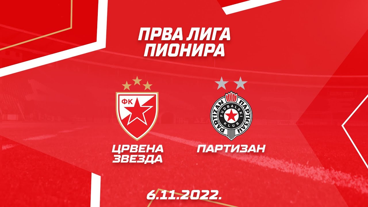 Prva liga pionira: Crvena zvezda - Partizan 2:0, ceo meč