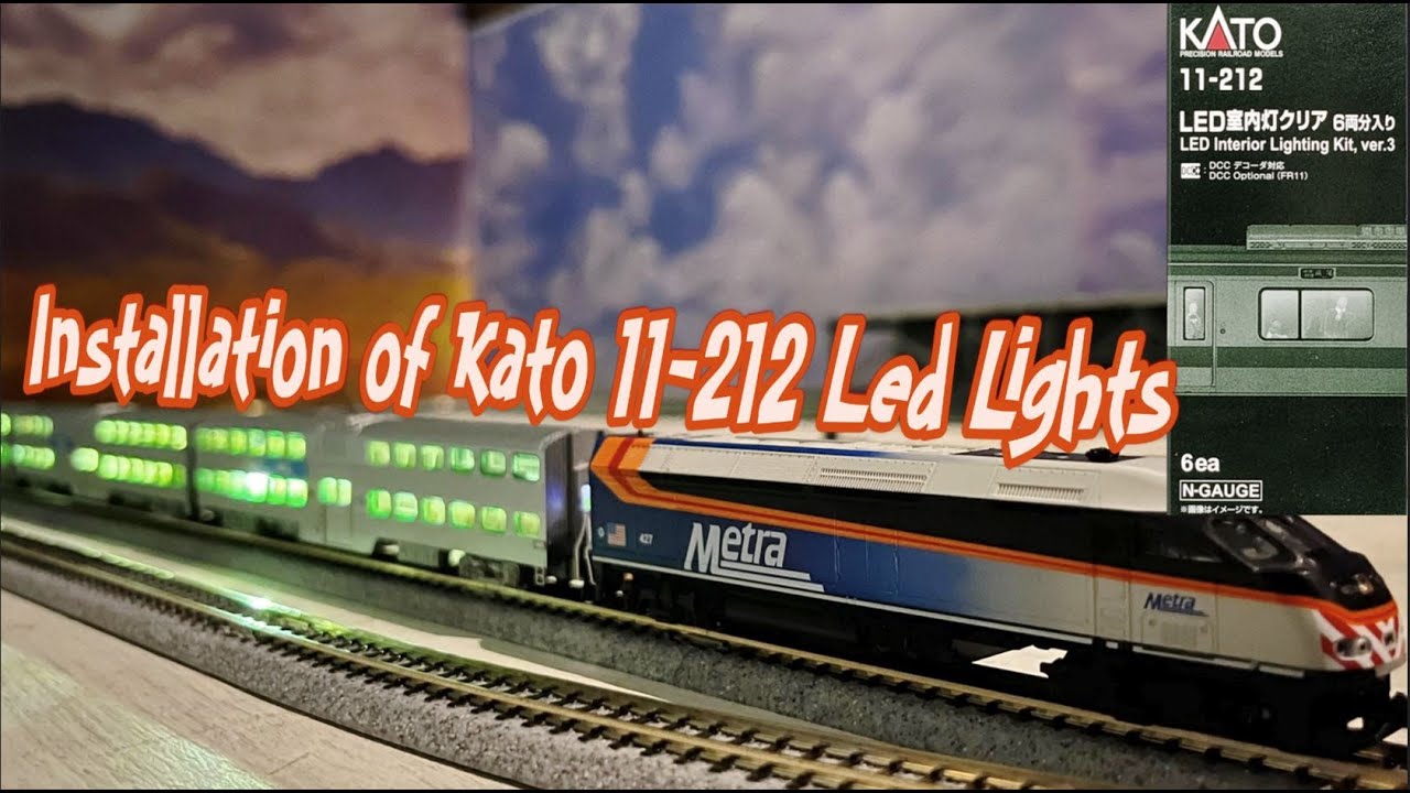 Unboxing & Installing Kato LED Interior Lighting Kit 11-212 #nscale in Chicago Metra Commuter Train