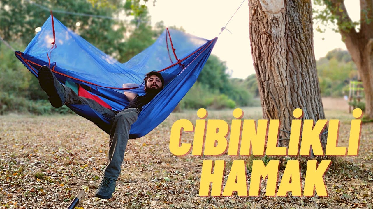 CİBİNLİKLİ / SİNEKLİKLİ HAMAK İNCELEMESİ (CampAndMap ile Hamak Kampı) YABAN DOMUZU İÇERİR ! :)