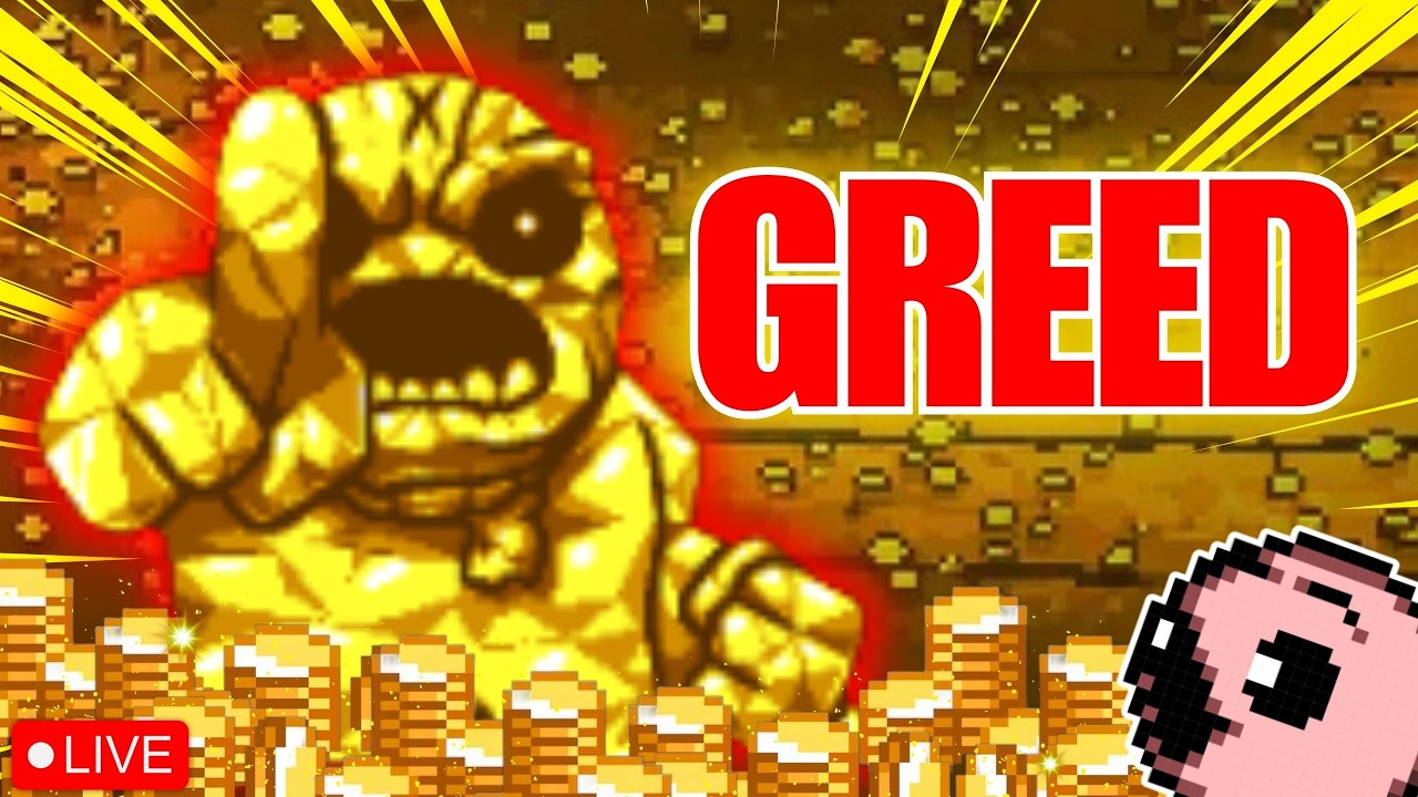 O COFRE EXPLODIU! Desafio no Modo Greed – The Binding of Isaac