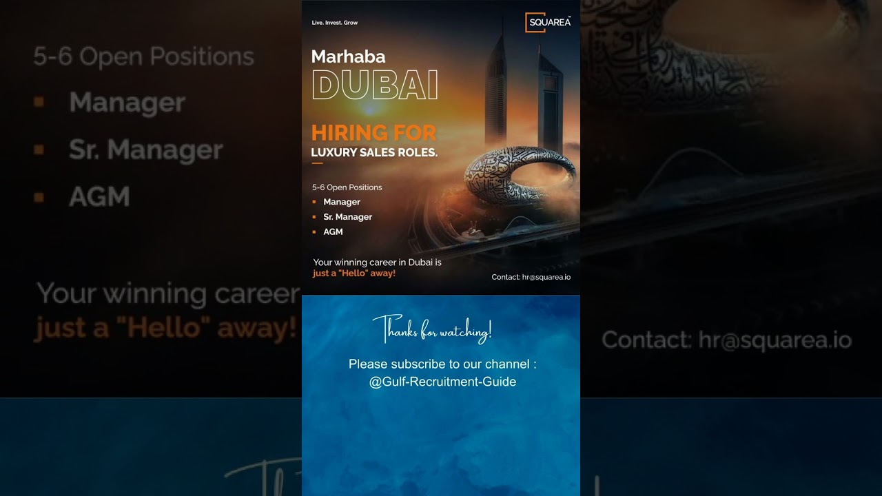 Real Estate Sales Professionals for Dubai, UAE. #realestateuae #realestate #propertysales